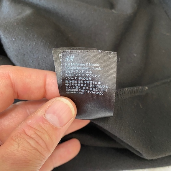 H&M Women's Black Long Sleeve Straight Sheath Mini Pullover Dress Size Medium - Picture 9 of 16